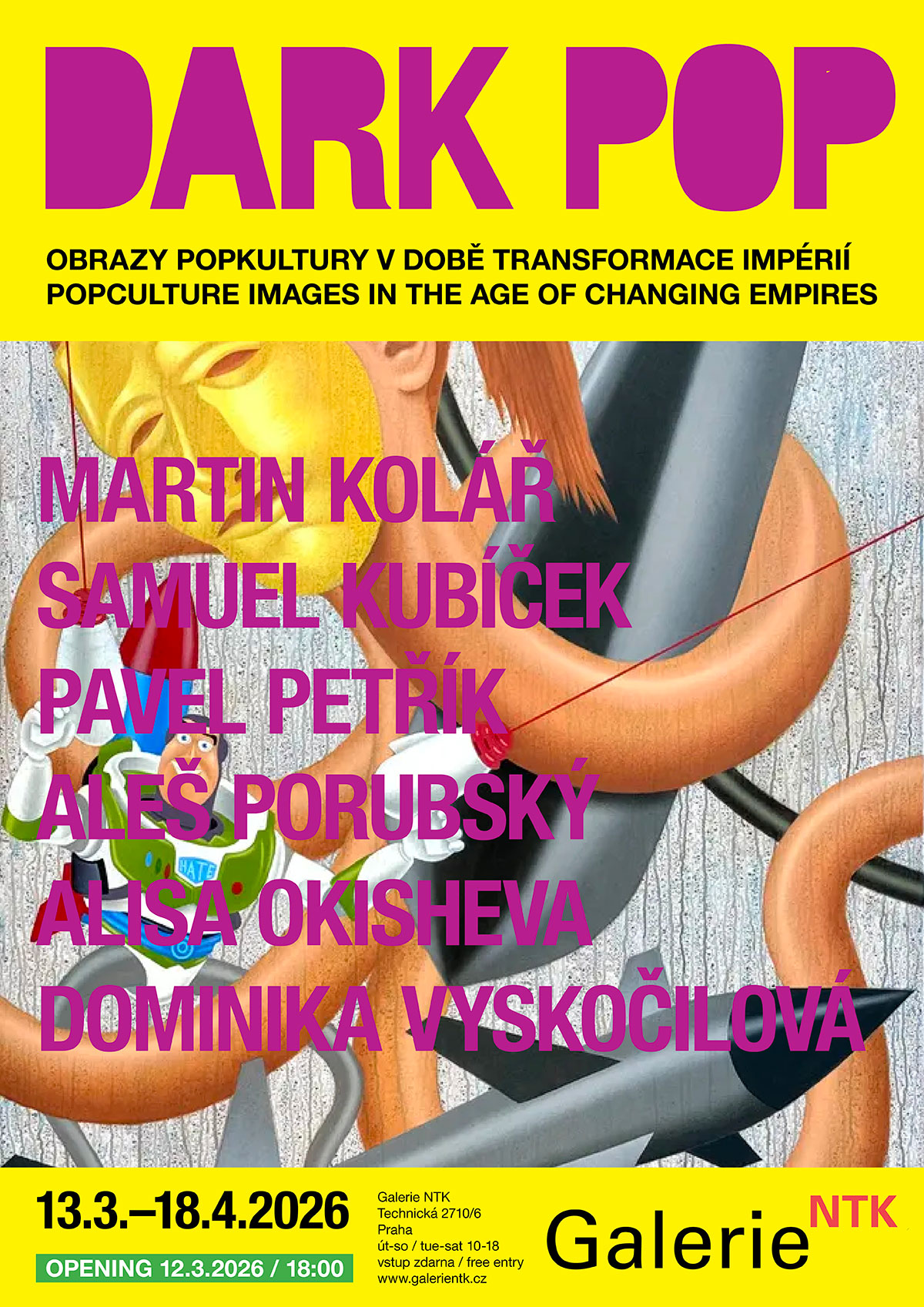 Plakát k výstavě DARK POP Plakát k výstavě DARK POP