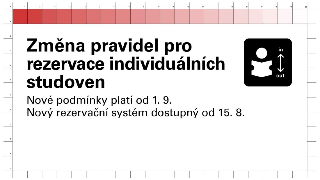 Změna pravidel rezervací individuálních studoven